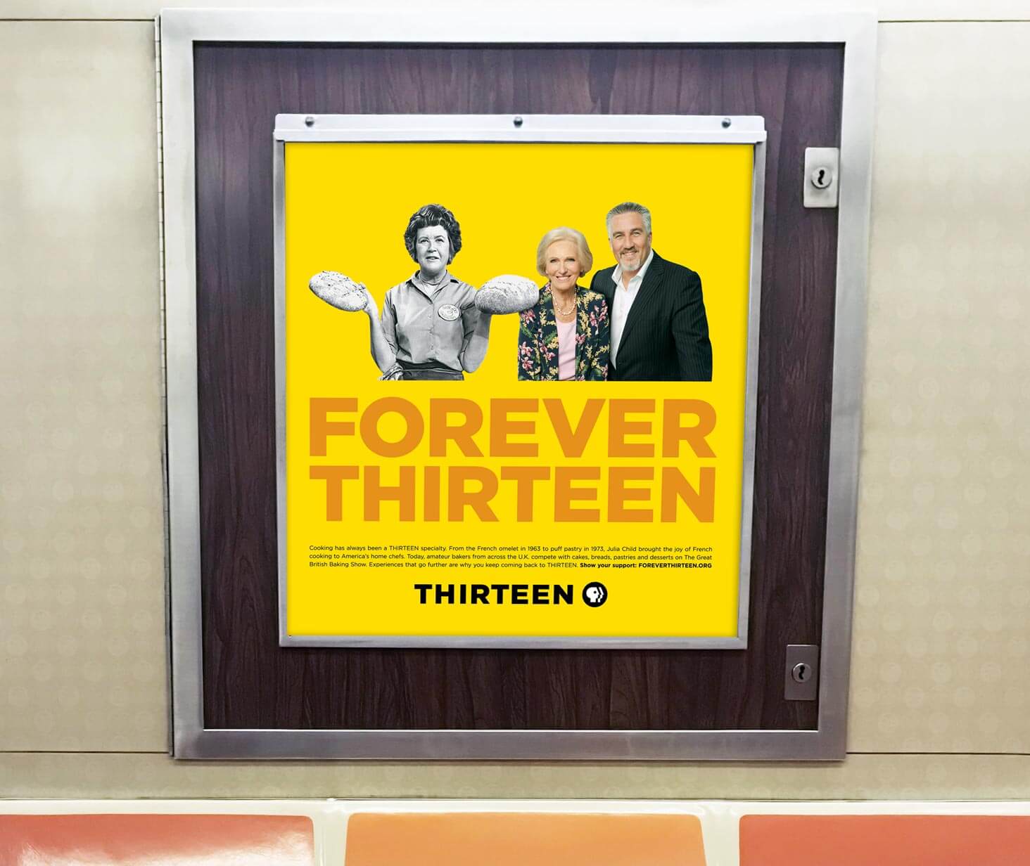 13-subway WNET Thirteen. Some people stay Thirteen forever