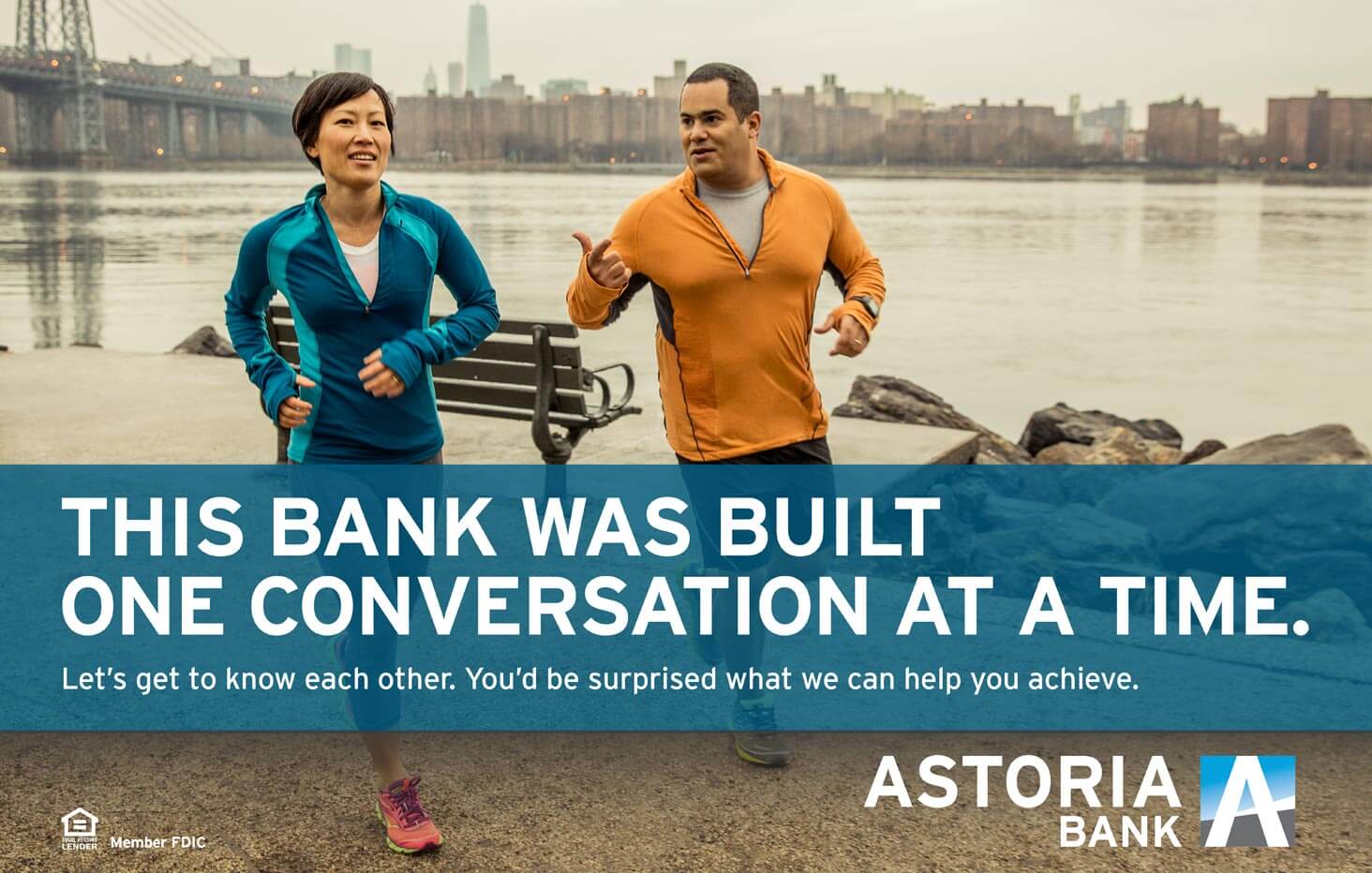 ab-conversation Astoria Bank. Our bank was built one conversation at a time.