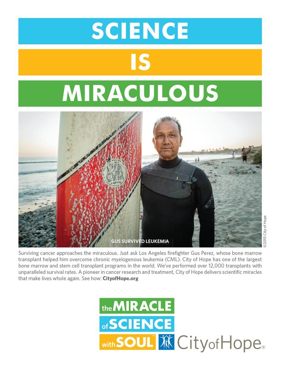 coh-miracle-gus City of Hope. The miracle of science with soul