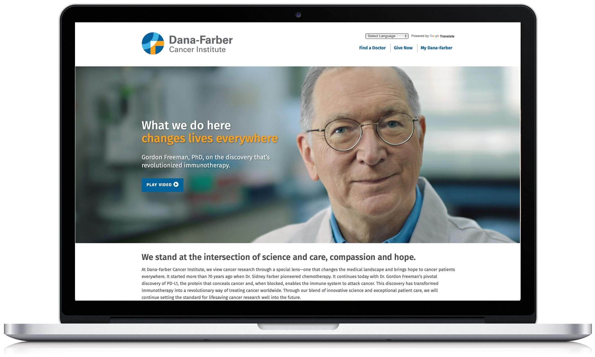 df-laptop Dana-Farber Cancer Institute. What we learn about cancer we turn against cancer