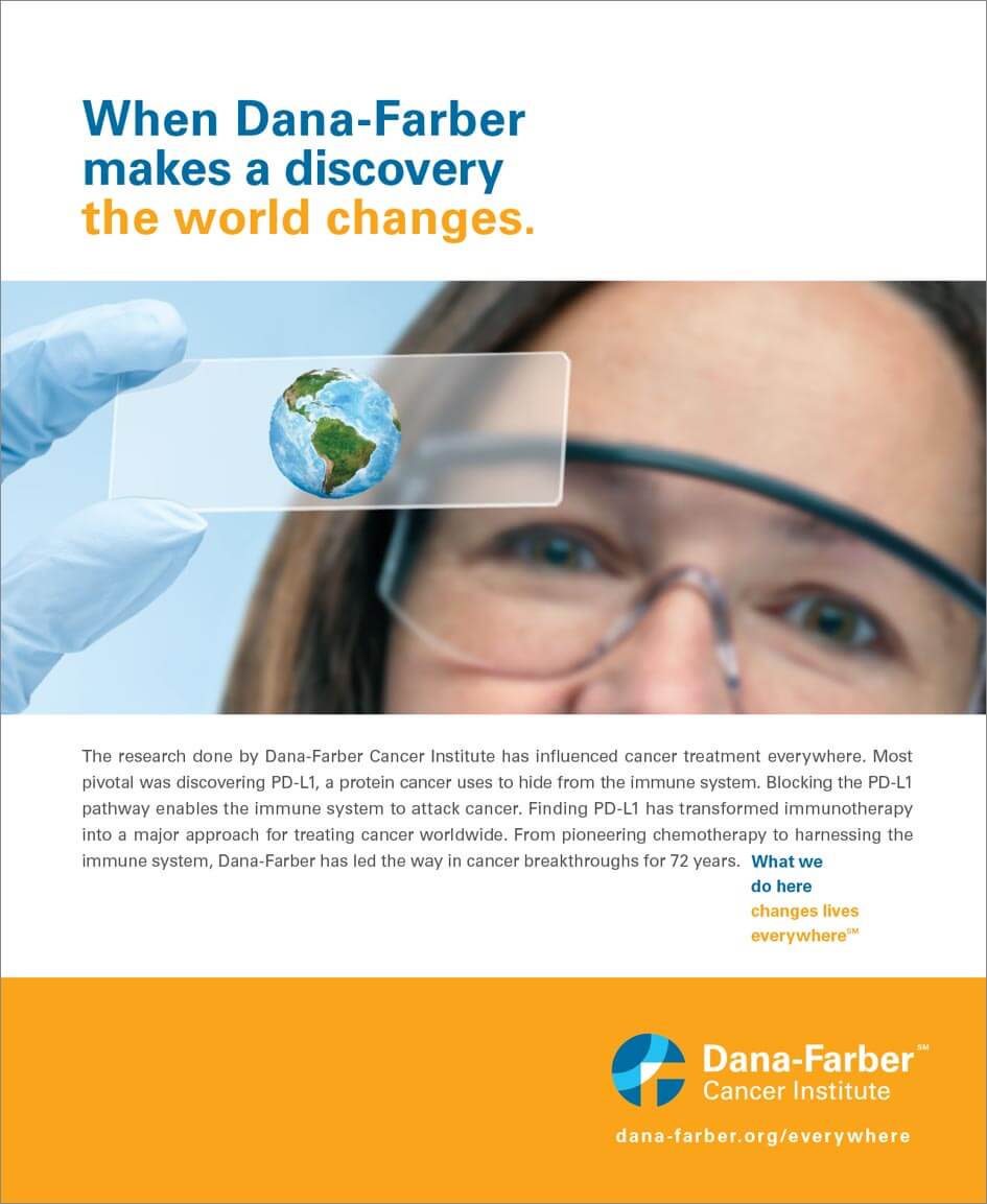 df-world-changes Dana-Farber Cancer Institute When Dana-Farber makes a discovery, the world changes