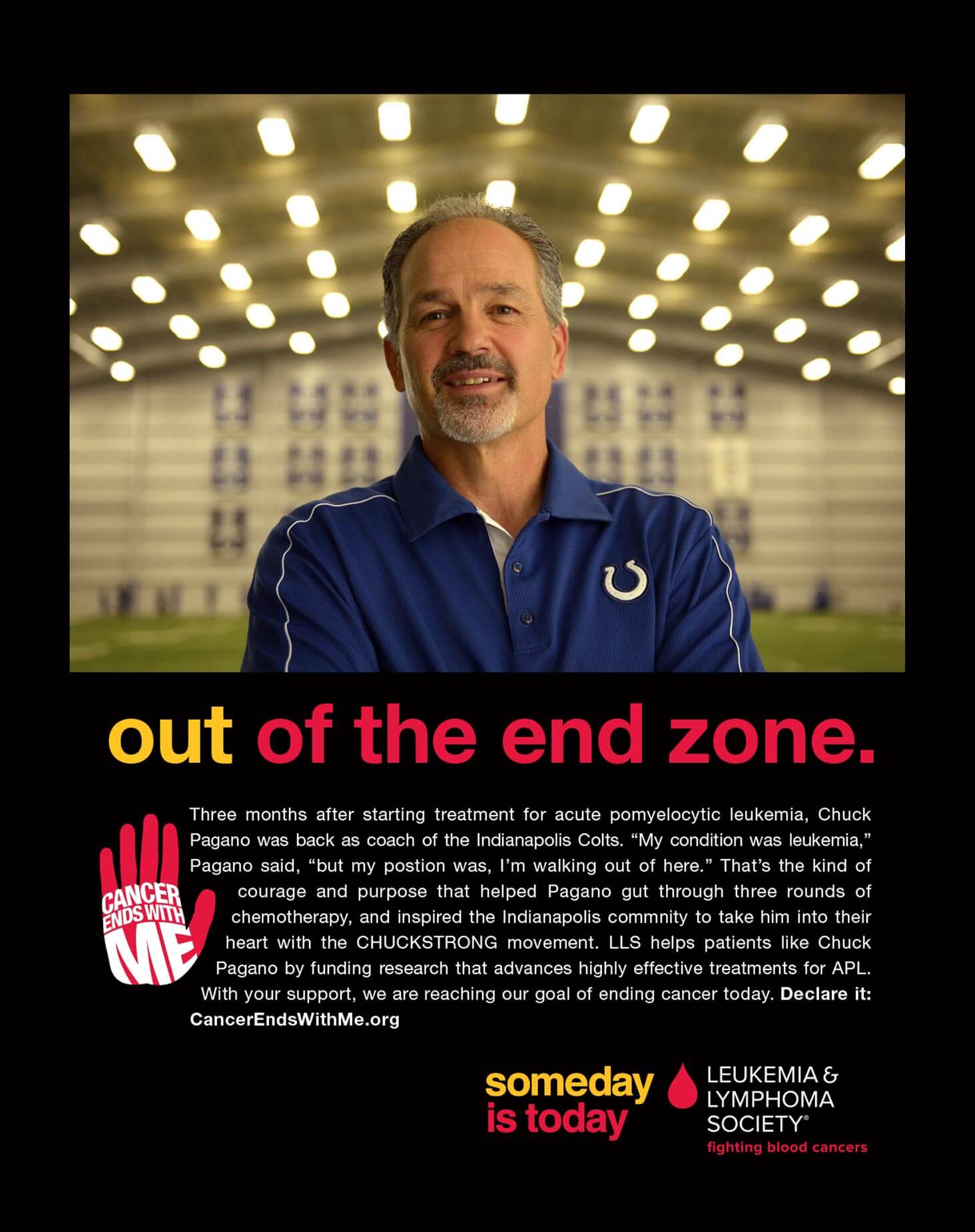 Leukemia & Lymphoma Society. Out of the end zone