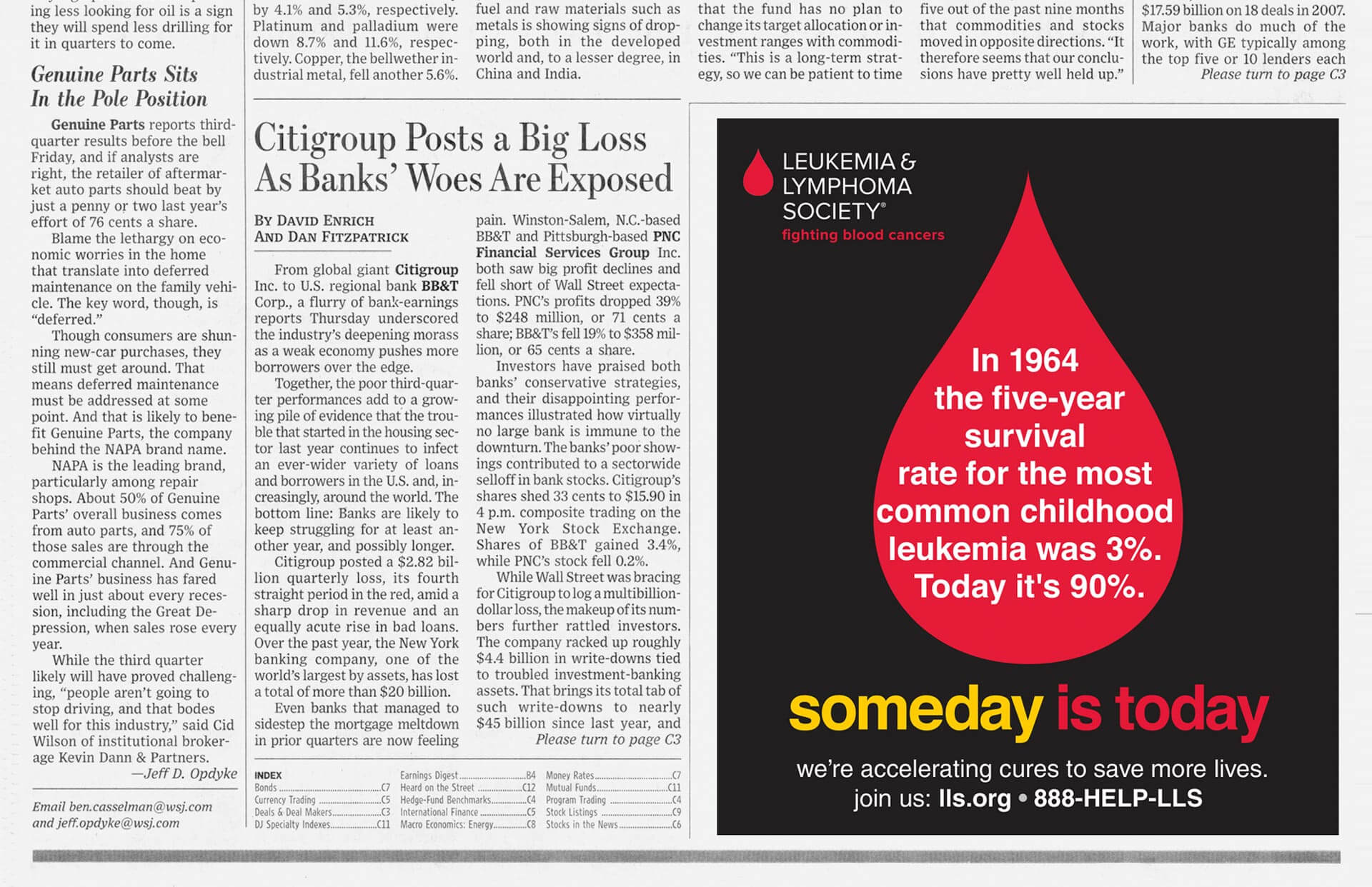 Leukemia & Lymphoma Society. Someday is today