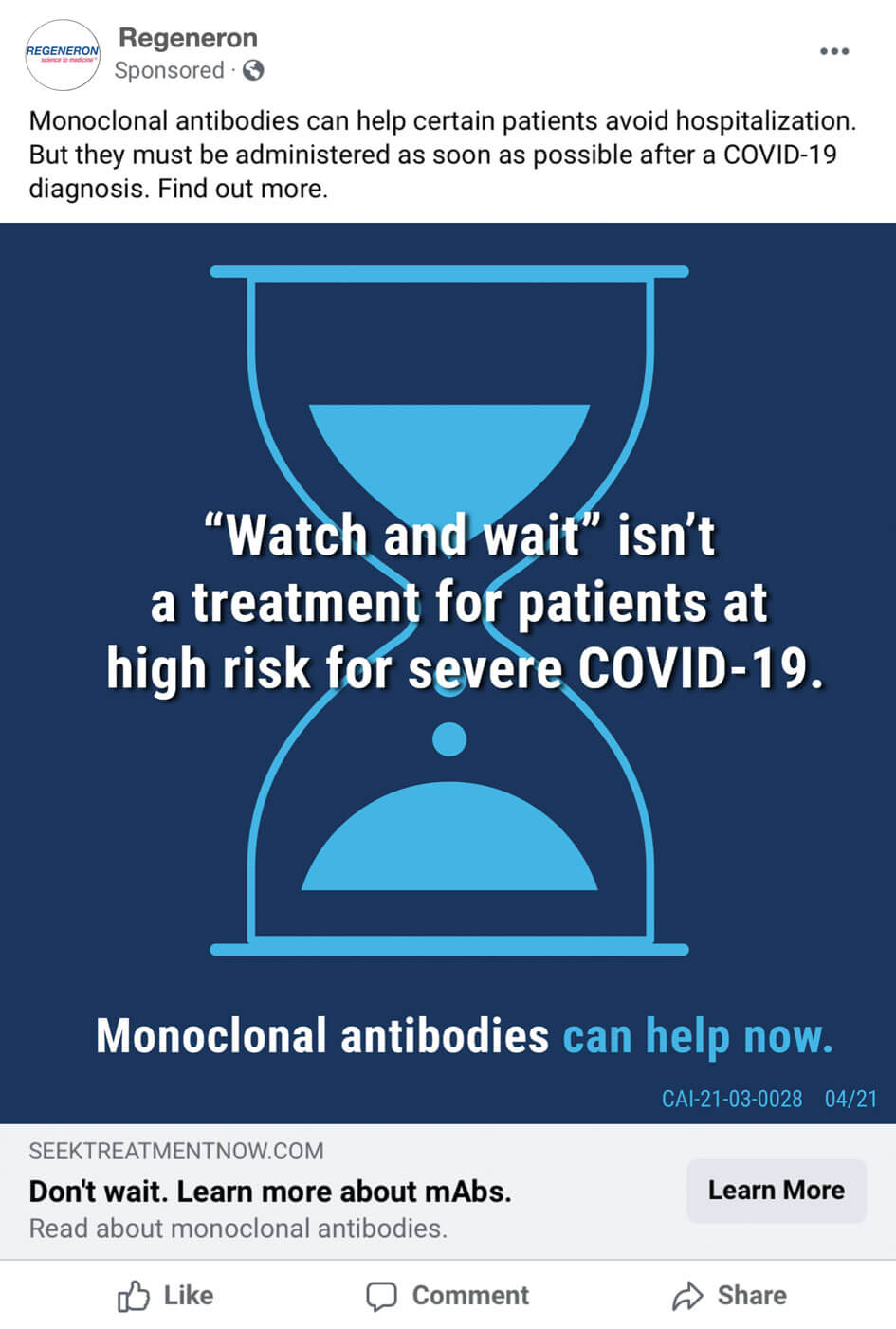 reg-watch-wait Regeneron. What if we could make a difference in treating COVID-19?
