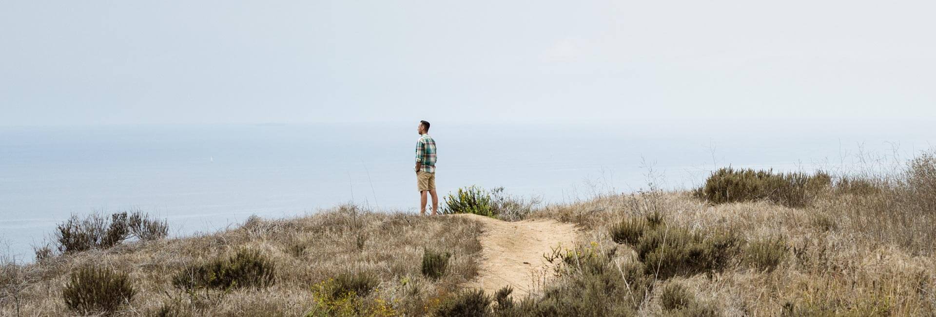 City of Hope. Man on beach