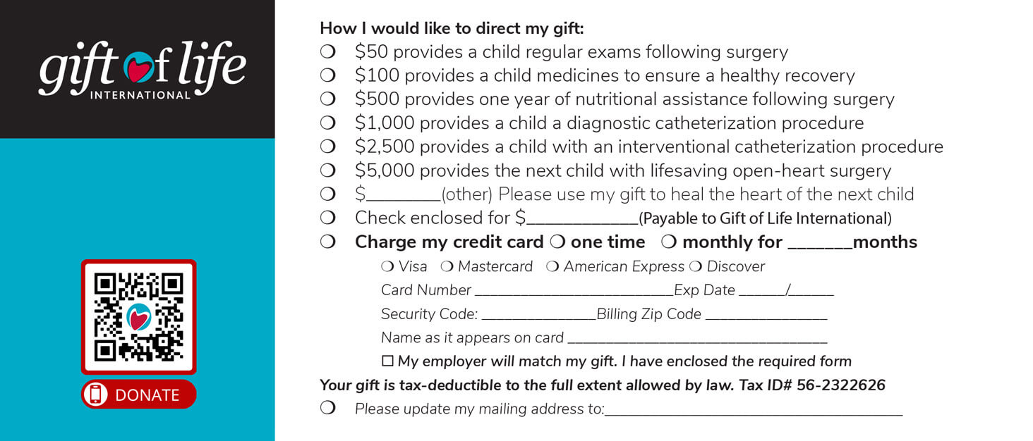 gol-response-form Gift of Life. Response Form