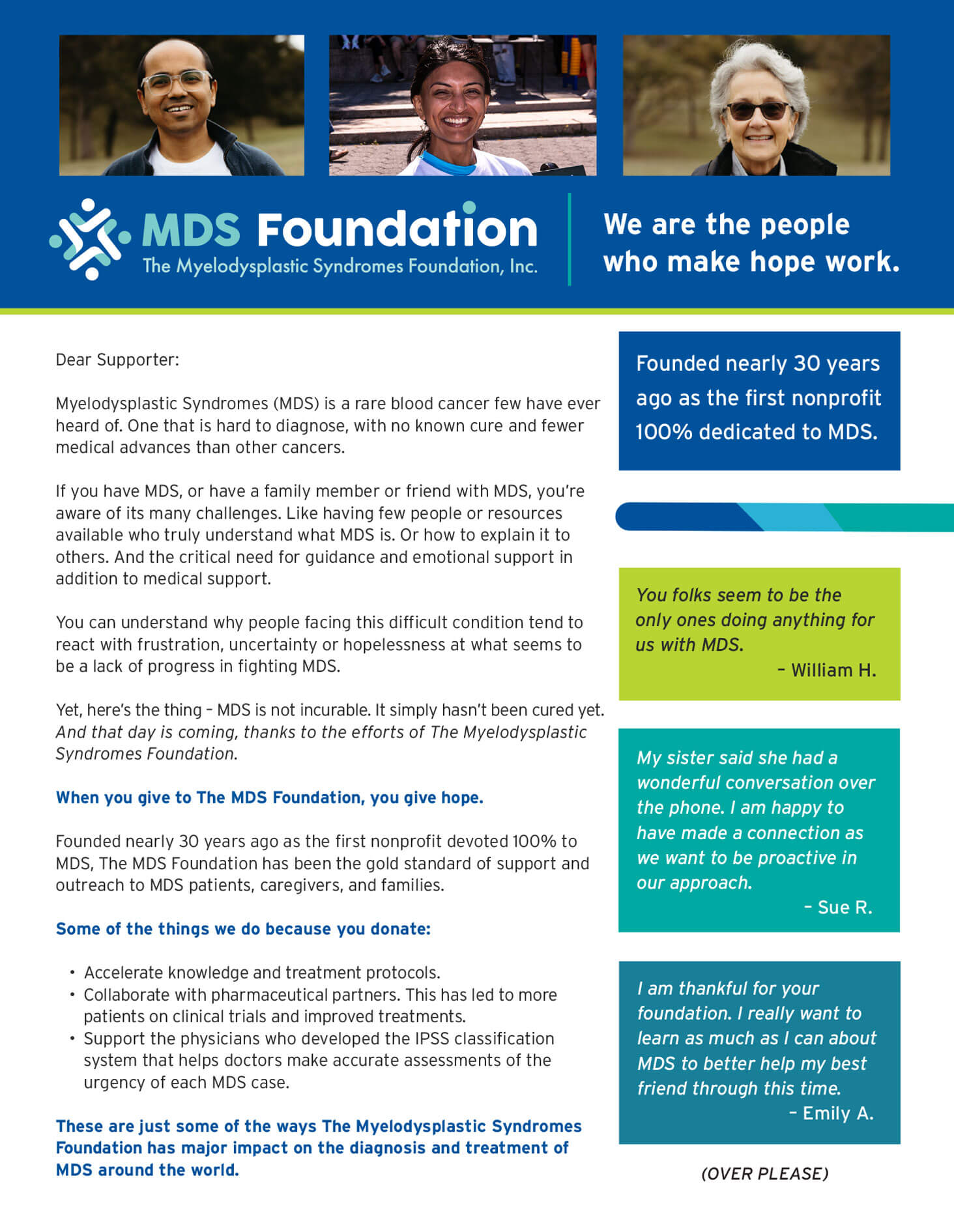 Myelodysplastic Syndromes Foundation_2-page-letter-front