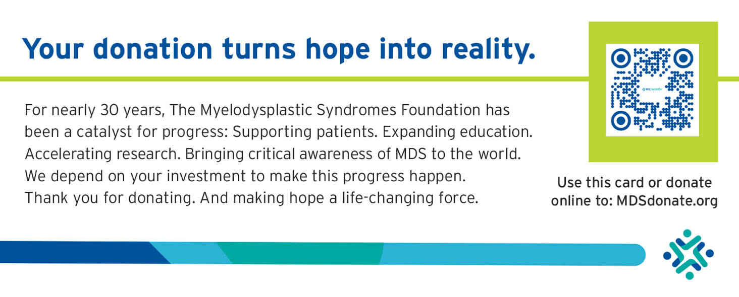 Myelodysplastic Syndromes Foundation_Response Form_front