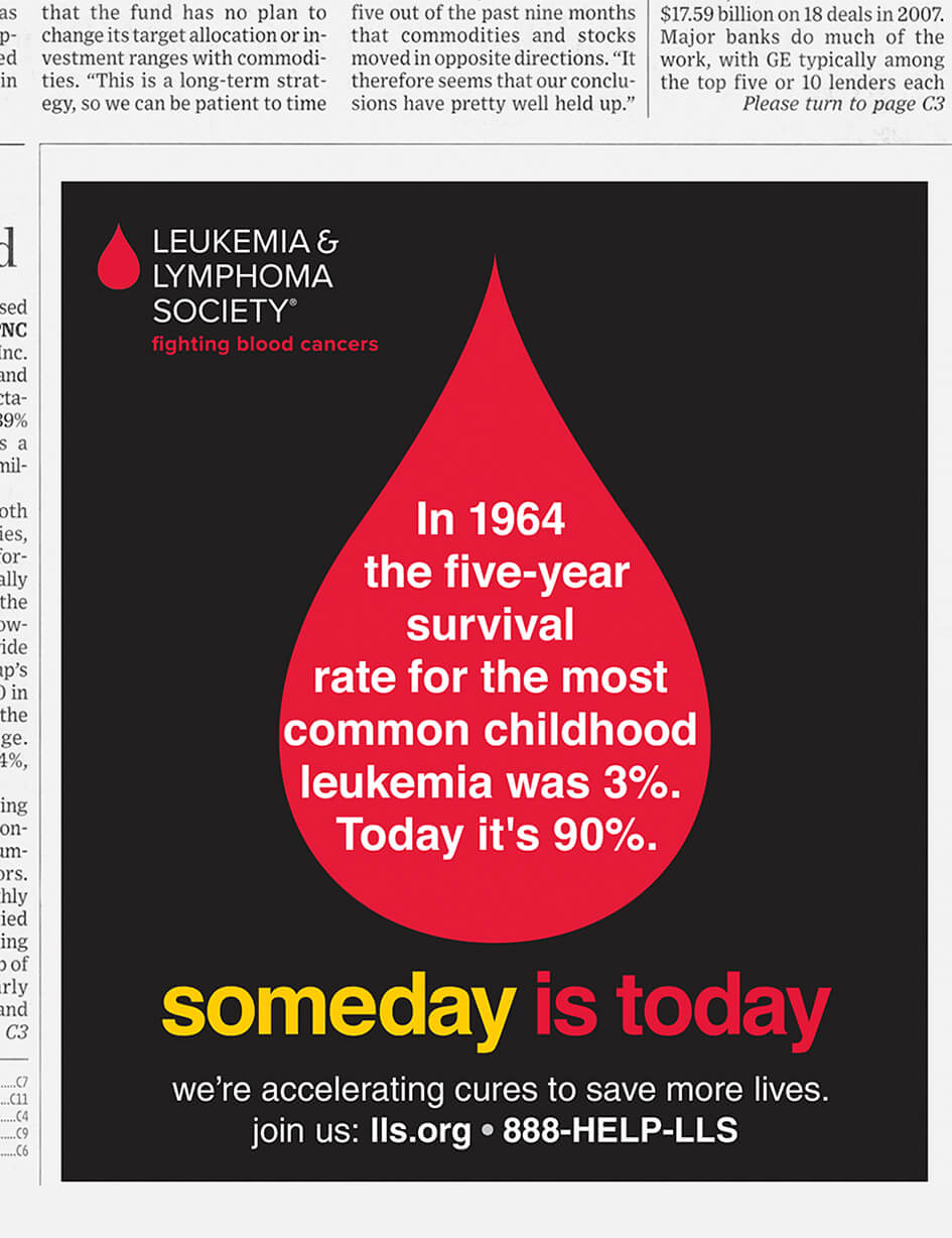 Leukemia & Lymphoma Society. Someday is today
